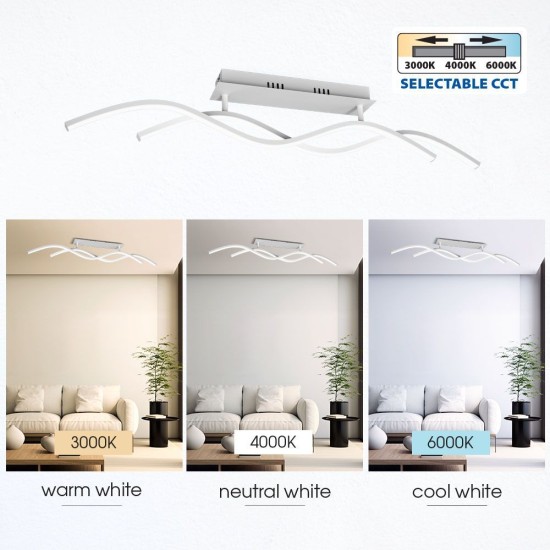 VIVALUX LED LIGHTING FIXTURE SOLUT LED 27W WHITE CCT-switch VIV004860