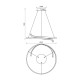VIVALUX  LED ПОЛИЛЕЙ OMICRON LED 38W CCT ЗЛАТО VIV004869