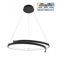 VIVALUX LED CHANDELIER OMICRON LED 38W BLACK CCT VIV004870