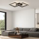 VIVALUX LED LIGHTING FIXTURE SONOMA LED SQ2  20W BLACK 4000K VIV005033