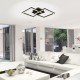 VIVALUX LED LIGHTING FIXTURE SONOMA LED SQ2  20W BLACK 4000K VIV005033
