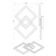 VIVALUX LED LIGHTING FIXTURE SONOMA LED SQ2  20W BLACK 4000K VIV005033