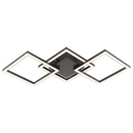 VIVALUX LED LIGHTING FIXTURE SONOMA LED SQ3  24W BLACK 4000K VIV005036