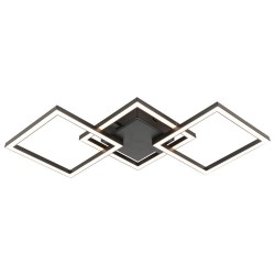 VIVALUX LED LIGHTING FIXTURE SONOMA LED SQ3  24W BLACK 4000K VIV005036