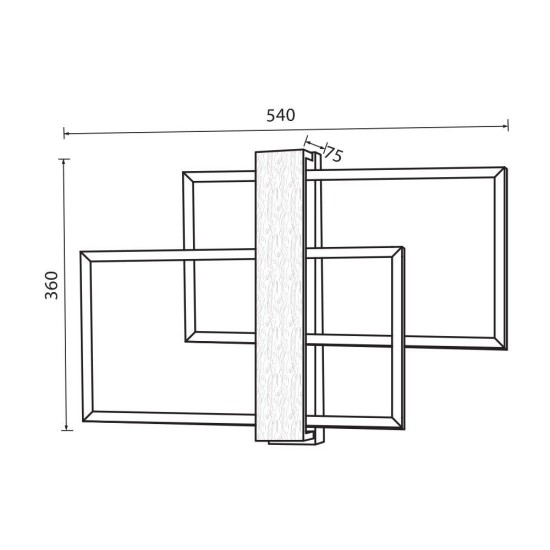 VIVALUX LED LIGHTING FIXTURE LUCAS LED 36W VIV005163