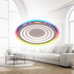 VIVALUX  LED МУЛТИФУНКЦИОНАЛНА ПЛАФОНИЕРА С ДИСТАНЦИОННО DALIA LED 80W RGB+CCT VIV005170