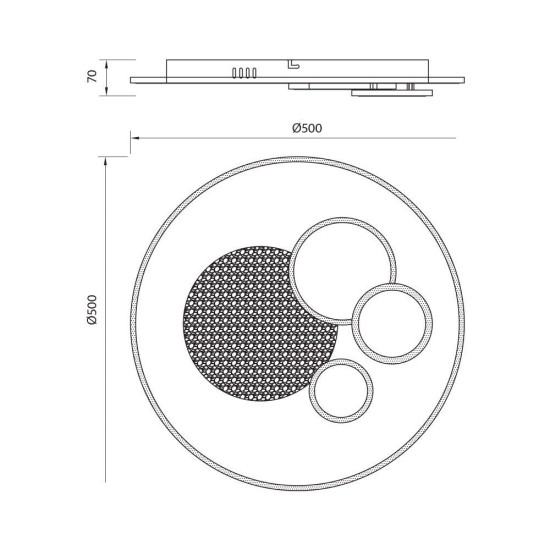 VIVALUX LED LIGHTING FIXTURE MULTIFUNCTIONAL WITH REMOTE CONTROL ALIS LED 64W VIV005173