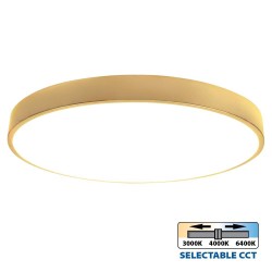 VIVALUX LED LIGHTING FIXTURE LUKA LED 35W GOLD CCT-SWITCH 3000K/4000K/6000K VIV005201