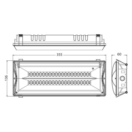 VIVALUX LUMINĂ DE URGENȚĂ LED ROLINĂ  5W  IP65  LI-ION  3,7V