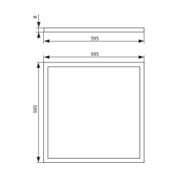 VIVALUX LED ПАНЕЛ С ВИСОКА ЕФЕКТИВНОСТ AXEL LED PREMIUM  40W 4800LM 4000K