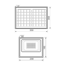 VIVALUX LED ПРОЖЕКТОР СЪС СОЛАРЕН ПАНЕЛ ISOLA LED 60W VIV004474 