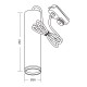 VIVALUX TRACK LIGHT SUSPENSION KING TL909 BLACK