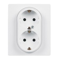 LEGRAND NILOE CONTACT DUBLE SHUKO 16A CU PROTECTIE COPII ALBA 764544