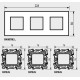 BTICINO CLASSIA TRIPLE MODULES FRAME WHITE R4802M3RW