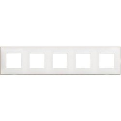 BTICINO CLASSIA RAMĂ 5 MODULE ALBĂ SATIN R4802M5WS