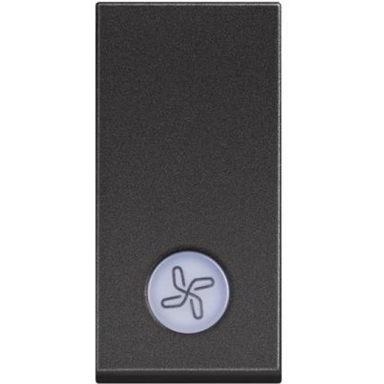 BTicino Classia TASTE SINGURE PENTRU ÎNCĂLZIRE 1-MODE. 16A NEGRU RG4001LP