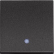 BTICINO CLASSIA SWITCH DIVIATOR CH.6 WITH INDICATION 2-MODE. 10A BLACK RG4003M2L