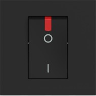 BTICINO CLASSIA TWO-POLE SWITCH FOR BOILER 2-MODE 32A BLACK RG4011P