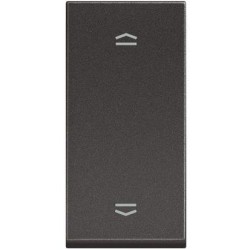 BTicino Classia BUTTON FOR ROLLER BLINDS 1-MODE 10A BLACK RG4027N