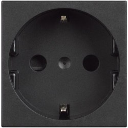 BTICINO CLASSIA SOCKET SCHUKO 16A WITH CHILD PROTECTION BLACK RG4141P