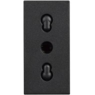 BTicino Classia CONTACT ITALIAN STANDARD 1-MOD. 16А BLACK RG4180
