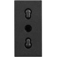 BTicino Classia CONTACT ITALIAN STANDARD 1-MOD. 16А BLACK RG4180P