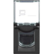 BTicino Classia РОЗЕТКA ИНТЕРНЕТ RJ45 STP cat.6 1-МОД ЧЕРЕН RG4279C6S