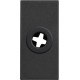 BTicino Classia EMPTY MODULE CABLE OUTPUT 1-MODE BLACK RG4953