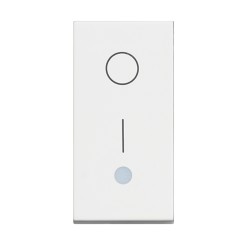 BTicino Classia DOUBLE-POLE KEY FOR BOILER 1-MOD. 16A WHITE MAT RW4002L