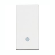 BTicino Classia BUTTON SWITCH WITH INDICATION 1-MODE 10A WHITE MATTE RW4005L