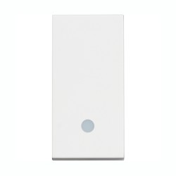 BTicino Classia BUTTON SWITCH WITH INDICATION 1-MODE 10A WHITE MATTE RW4005L