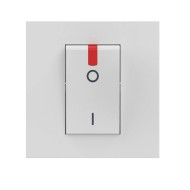 BTICINO CLASSIA TWO-POLE SWITCH FOR BOILER 2-MODE 32A WHITE MAT RW4011P