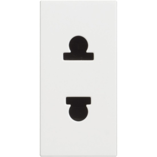 BTicino Classia SOCKET EURO/AMERICAN STANDARD. 1-MODE 16A WHITE RW4125P
