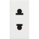 BTicino Classia SOCKET EURO/AMERICAN STANDARD. 1-MODE 16A WHITE RW4125P