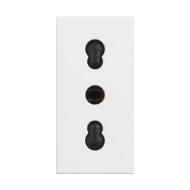 BTicino Classia CONTACT ITALIAN STANDARD 1-MOD. 16А WHITE MAT RW4180