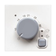 BTICINO CLASSIA ROOM THERMOSTAT MECHANICAL 230V 2-MODE 10A WHITE RW4441