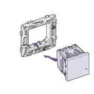BTicino Classia MOUNTING FRAME 2MOD. METALLIC R4702