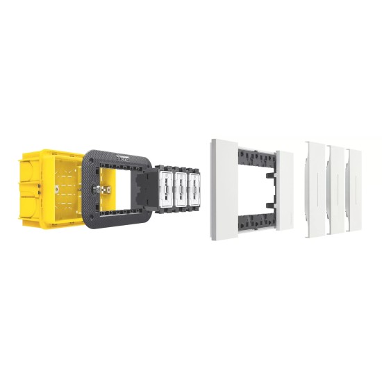 BTICINO LIVING NOW LED АВАРИЙНА ЛАМПА,ВАДЕЩ СЕ ФЕНЕР 230V 2-МОД. K4380