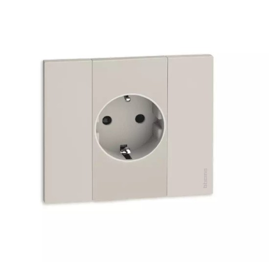 BTICINO LIVING NOW SOCKET SCHUKO 16A WITH CHILD PROTECTION BEIGE KM4141