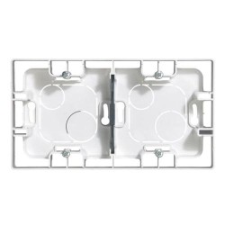 CONSOLA LEGRAND NILOE PENTRU MONTARE EXTERNĂ DUBLĂ ALBĂ 664799
