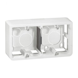 CONSOLA LEGRAND NILOE PENTRU MONTARE EXTERNĂ DUBLĂ ALBĂ 664799