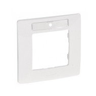 LEGRAND NILOE RAMĂ SINGURĂ CU LOC PENTRU ETICHETĂ ALB 665006