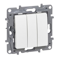 LEGRAND NILOE3 INTRERUPATOR TRIPLU ALB 10A 764503