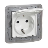 LEGRAND NILOE CONTACT CU HAPA CU PROTECTIE COPII IP44 ALB 764531