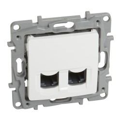LEGRAND PRISE INTERNET NILOE DUBLA 2xRJ45 Cat.6 UTP ALB 764574