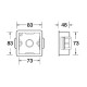 BS APPLEBY Consolă PVC pentru gips-carton, pentru cheie 86x86 BELANKO S SB632